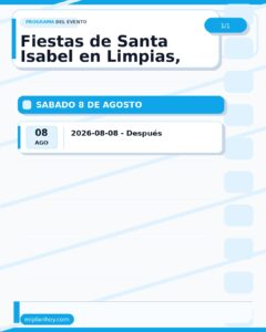 Fiestas de Santa Isabel en Limpias 2026