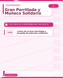 Gran Parrillada y Muñeco Solidario en Plaza de la Vega