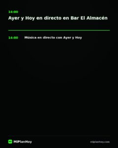 Ayer y Hoy en directo en Bar El Almacén