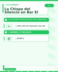 La Chispa del Silencio en Bar El Salmón