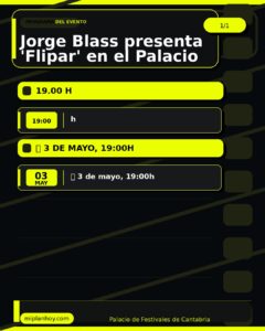 Jorge Blass presenta ‘Flipar’ en el Palacio de Festivales