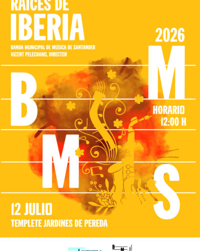Concierto Raíces de Iberia: Banda Municipal en Jardines de Pereda