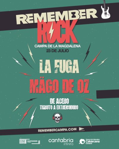 Remember Rock: La Fuga, Mägo de Oz y tributo Extremoduro en Santander