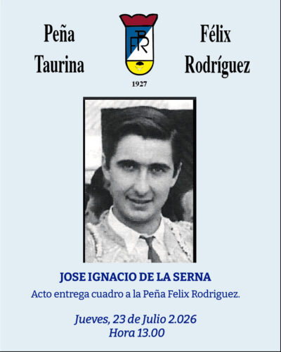 Entrega de cuadro del pintor Álvaro Ramos