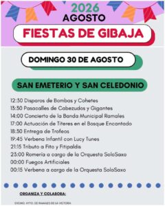 Fiestas de Gibaja 2026: programa completo del 28 al 31 de agosto