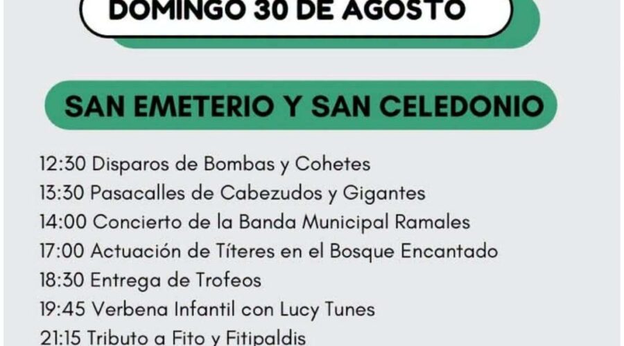 Fiestas de Gibaja 2026: programa completo del 28 al 31 de agosto