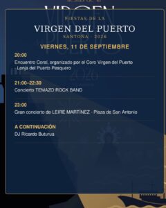 Fiestas de la Virgen del Puerto 2026 en Santoña