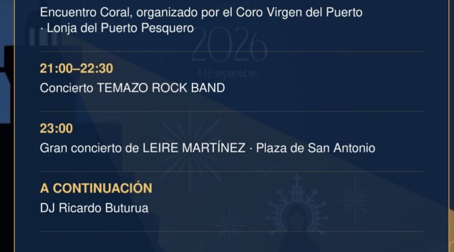Fiestas de la Virgen del Puerto 2026 en Santoña