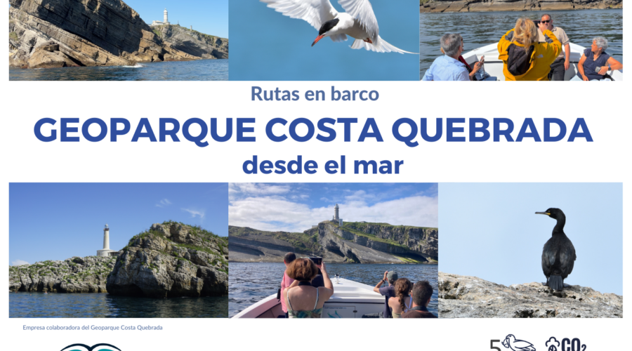 Rutas en barco por el Geoparque de Costa Quebrada en Santander