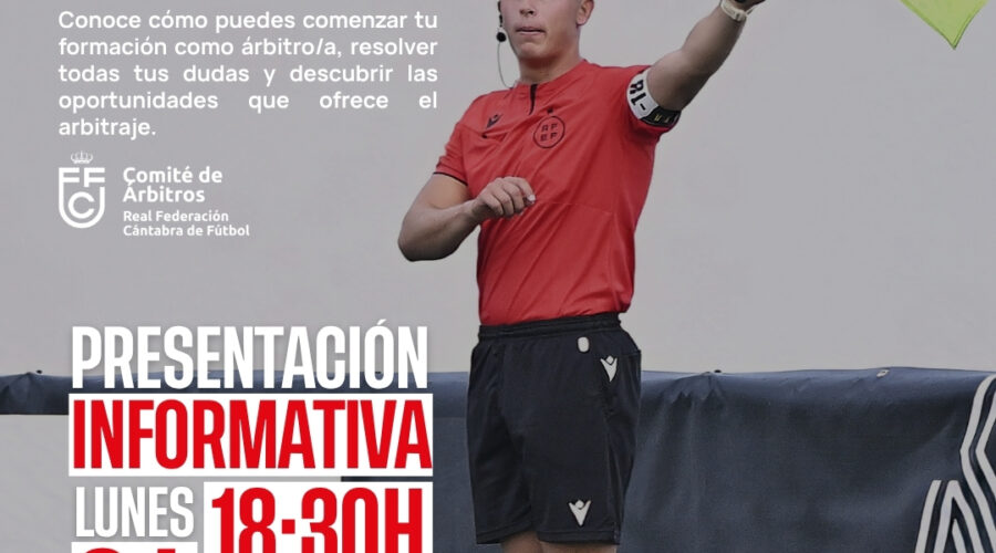 Charla de captación de árbitros de fútbol