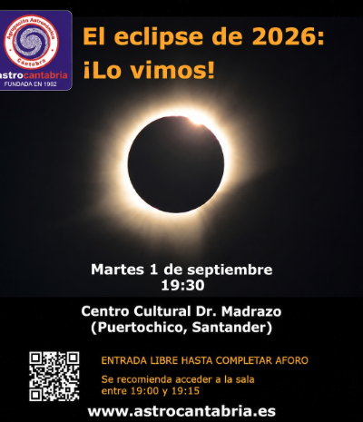Charla AstroCantabria: El eclipse de 2026