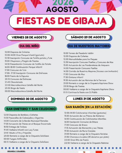 Fiestas de Gibaja 2026