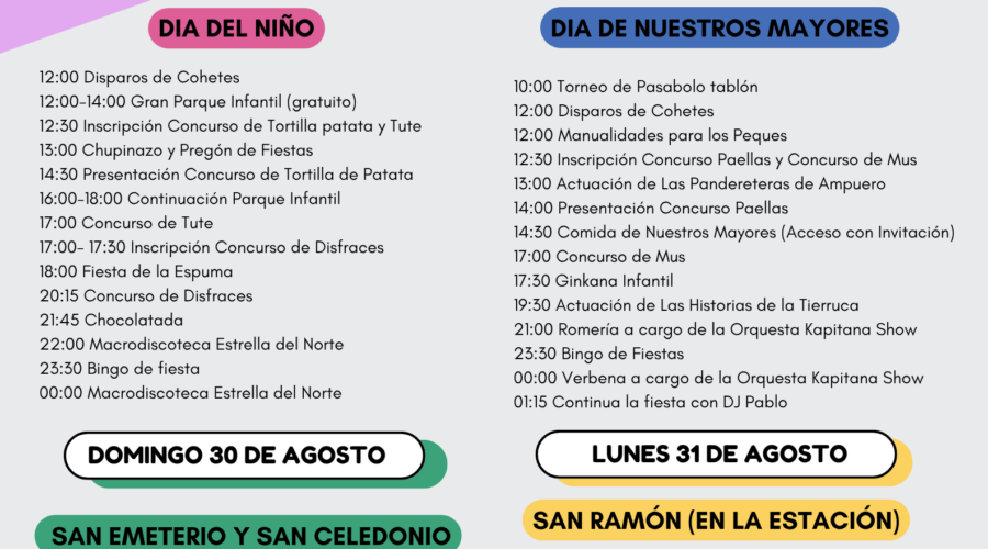 Fiestas de Gibaja 2026