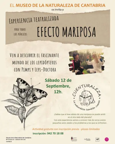 Efecto Mariposa – Experiencia teatralizada para toda la familia con CUENTURALEZA