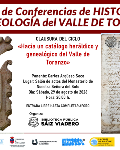 Conferencia: «Hacia un catálogo heráldico y genealógico del Valle de Toranzo»