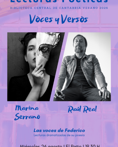 Patio de Poesía 2026: Marina Serrano y Raúl Real