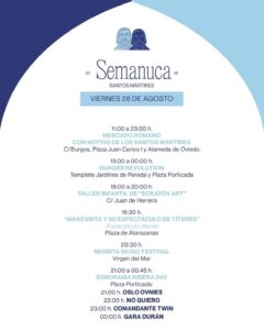 Semanuca 2026: Fiestas de los Santos Mártires en Santander (25-30 agosto) – Programa completo