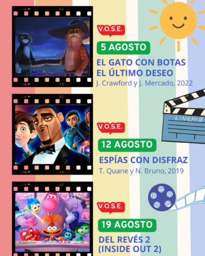 Cine de animación VOSE en la Biblioteca Central de Cantabria