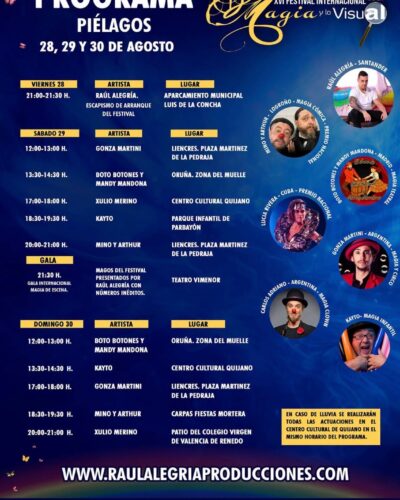 XVI Festival Internacional de la Magia y lo Visual en Piélagos 2026