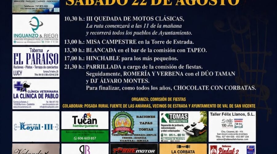 Fiestas de San Bartolo en Estrada, Val de San Vicente