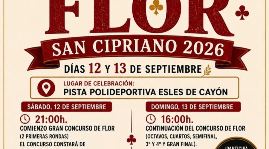 Gran Concurso de Flor San Cipriano 2026 en Esles de Cayón