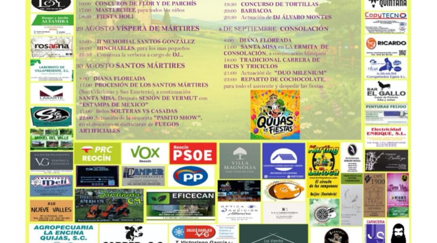 Fiestas de Quijas 2026 en Quijas, Cantabria
