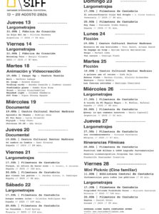 Festival Internacional de Cine de Santander 2026 en La Fábrica
