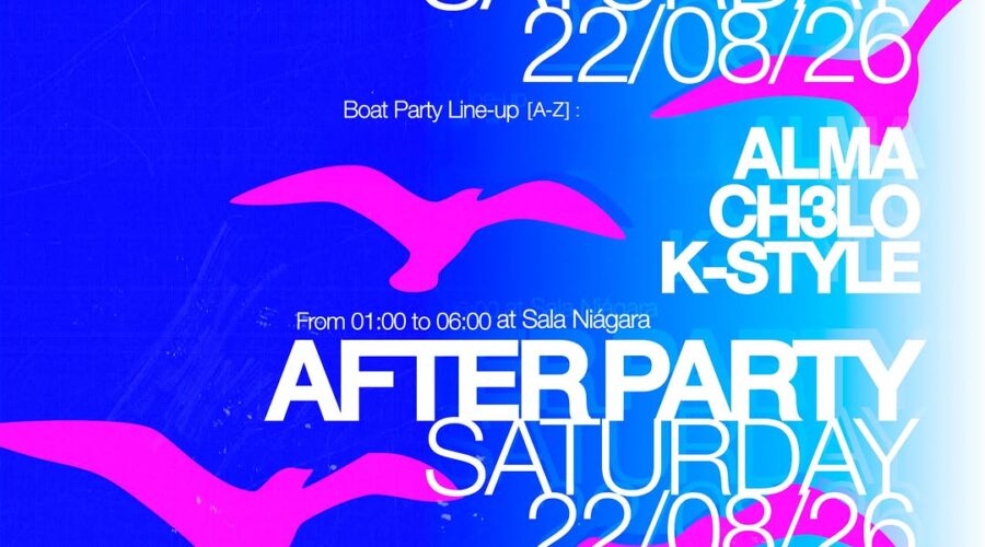 Boat Party + After Party en Santander, 22 de agosto 2026
