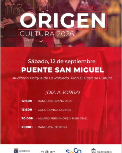 VI Edición Origen Cultura 2026 en Puente San Miguel