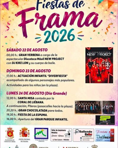Fiestas de Frama 2026 en Frama