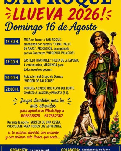 Fiestas de San Roque en Voto: Danzas, Romería y Música el 16 de Agosto 2026