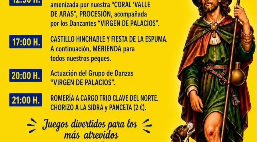Fiestas de San Roque en Voto: Danzas, Romería y Música el 16 de Agosto 2026