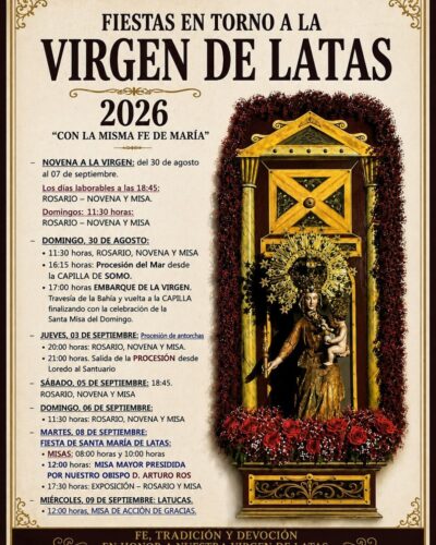 Fiestas de la Virgen de Latas en Ribamontán al Mar 2026