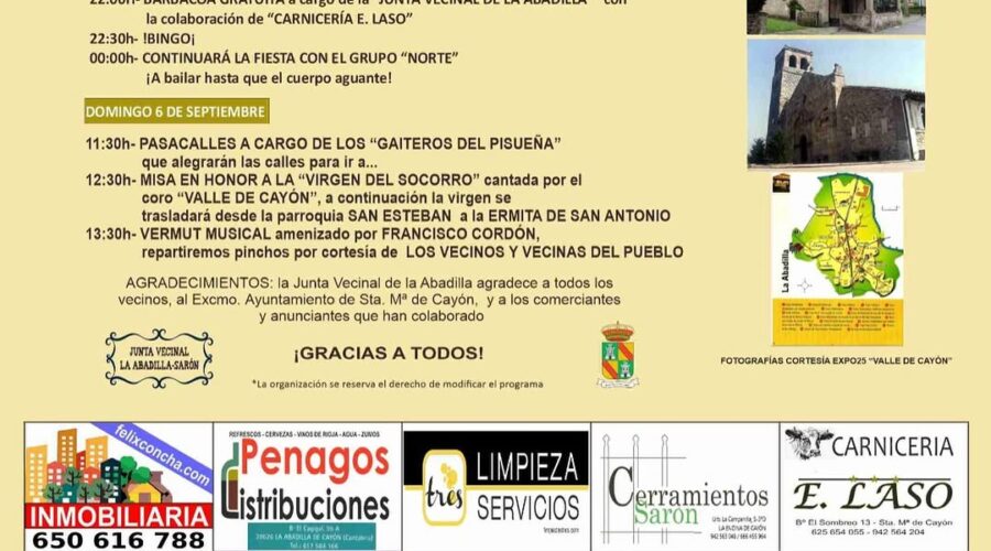 Fiestas de la Virgen del Socorro en La Abadilla