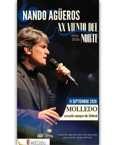Concierto de Nando Agüeros en el Campo de Fútbol de Molledo