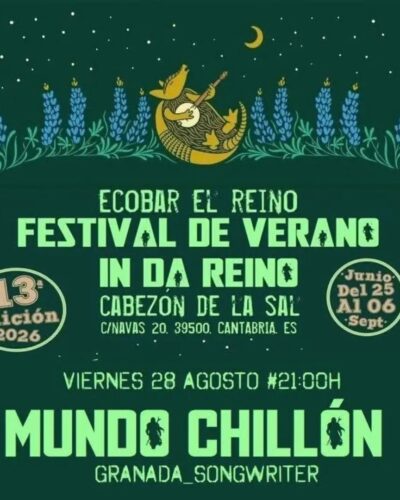Mundo Chillón en directo en El Reino Ecobar, Cabezón de la Sal