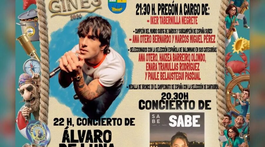Fiestas de San Ginés 2026 en Colindres: Cartel y Programa Completo