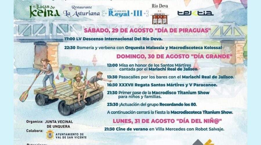 Fiestas de los Santos Mártires en Unquera 2026