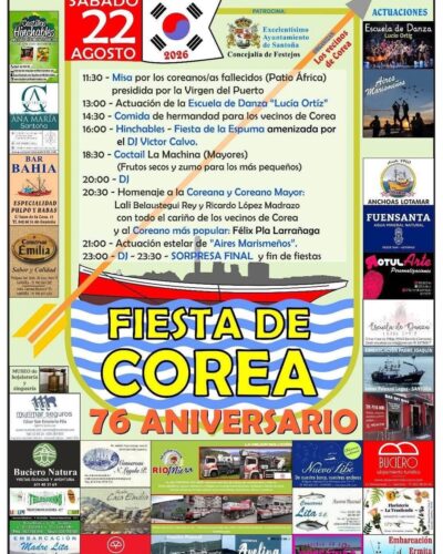 Fiesta de Corea 76 Aniversario en Santoña, 22 de agosto