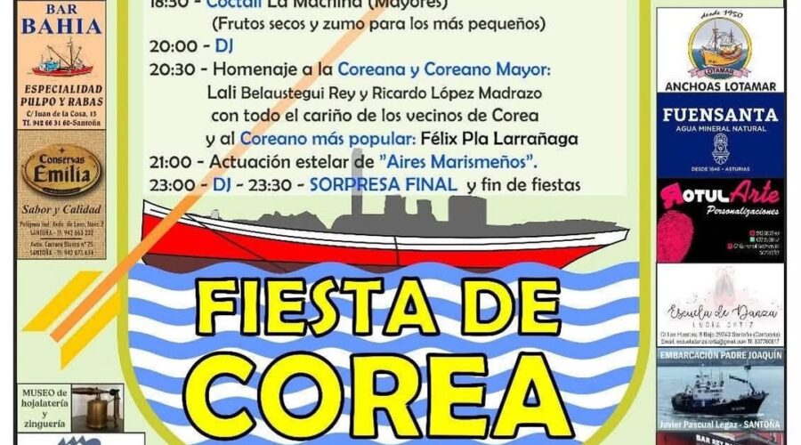 Fiesta de Corea 76 Aniversario en Santoña, 22 de agosto