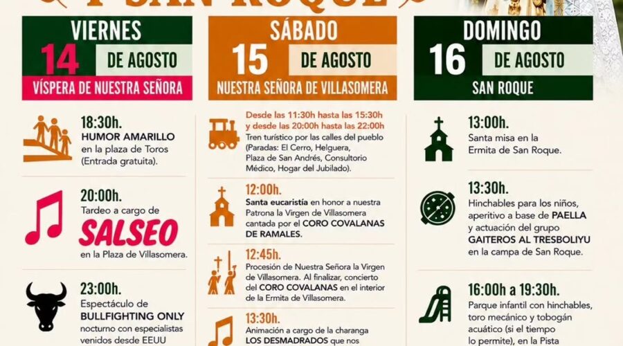 Fiestas de Nuestra Señora de Villasomera y San Roque en Rasines