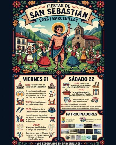 Fiestas de San Sebastián en Barcenillas 2026