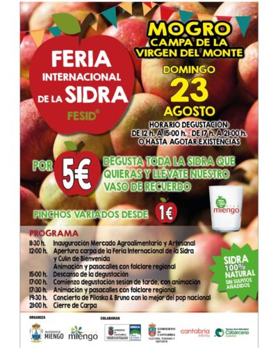 Feria Internacional de la Sidra en Mogro, Campa de la Virgen del Monte 2026
