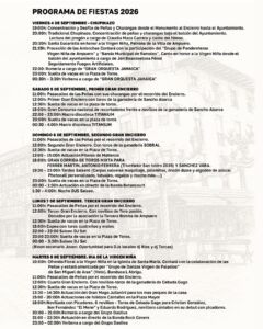 Fiestas Patronales Virgen Niña en Ampuero 2026