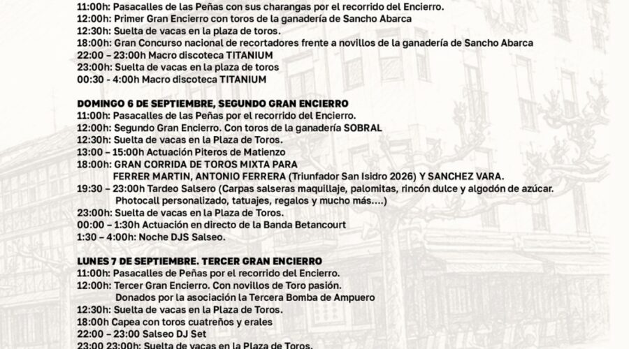 Fiestas Patronales Virgen Niña en Ampuero 2026