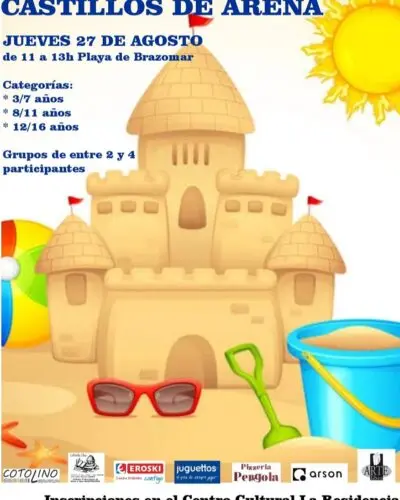 Concurso de Castillos de Arena en Playa de Brazomar 2026
