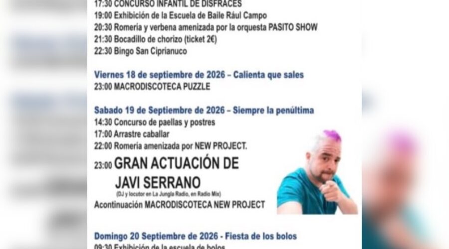 Fiestas de San Cipriano y San Mateo en Beranga 2026