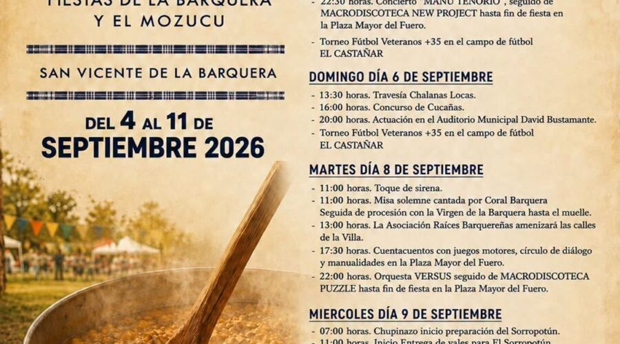 Fiestas de la Barquera y el Mozucu en San Vicente de la Barquera 2026