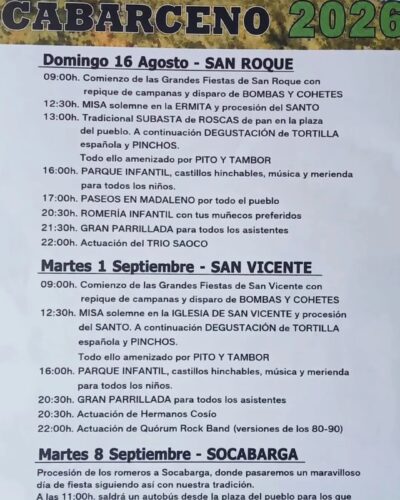 Grandes Fiestas de San Roque y San Vicente en Cabárceno 2026