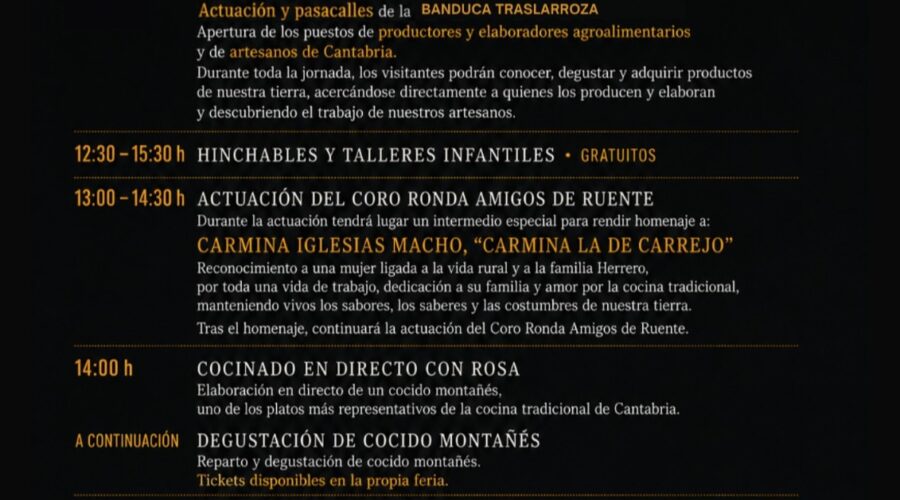 I Feria Agroalimentaria Cocinar en Origen en Cabezón de la Sal